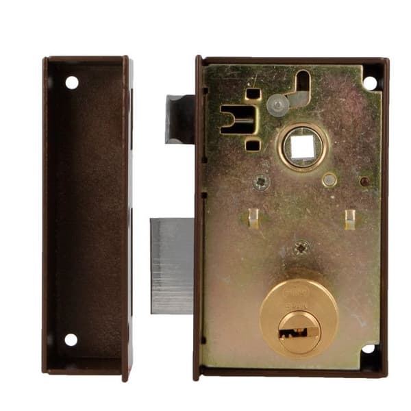 Ytmonterad lås - 75N-65 - 67 x 112 mm - Stål - Höger