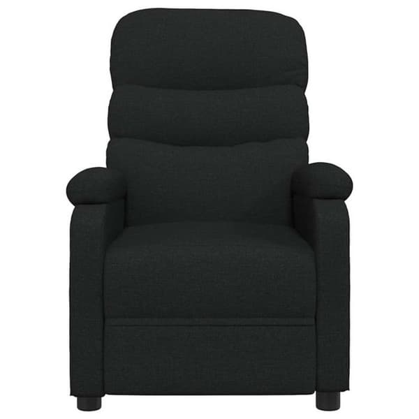 Svart tyg recliner