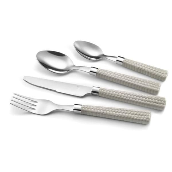Taupe halm - 24-delars bestickset