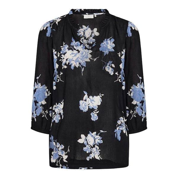 Blus med 3/4 ärm dam KAFFE Edita