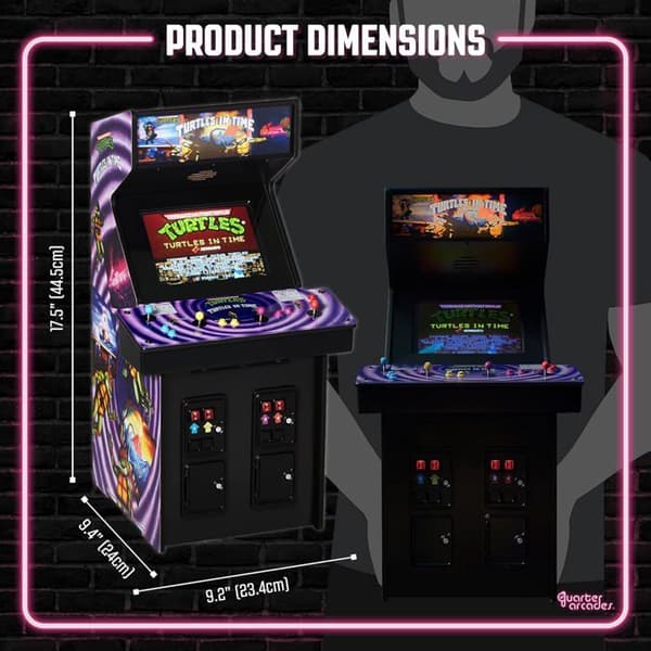 Mini Arcade Numskull TMNT Turtles in Time Samlarutgåva Träreplica 1/4