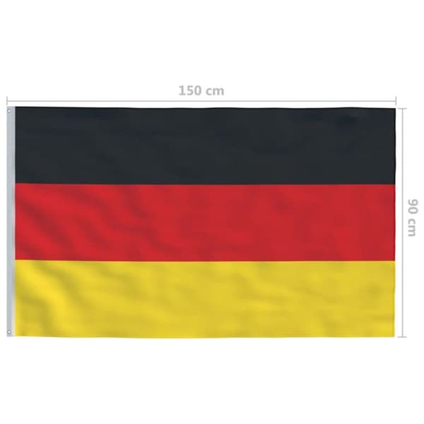 vidaXL Tysklands flagga 90x150 cm