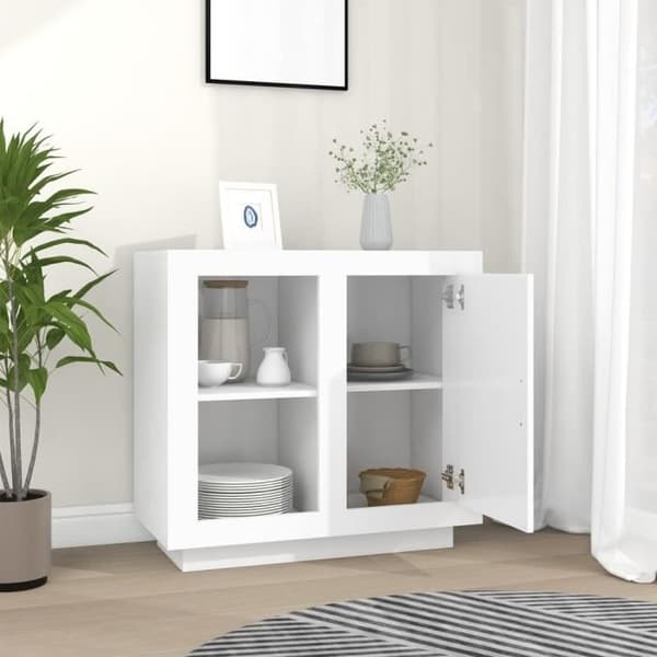vidaXL Skänk Vit 80x40x75 cm 811826