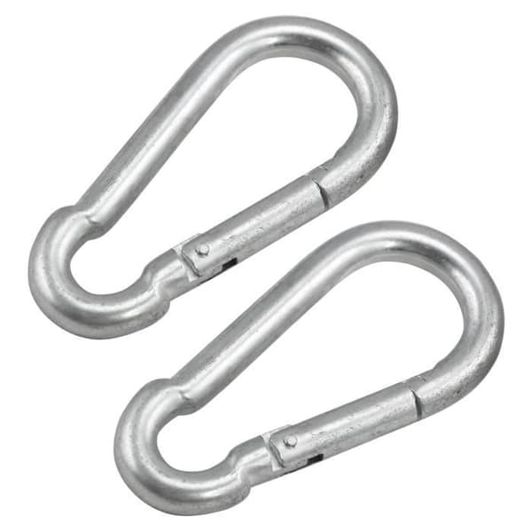 TRIXES stora 100mm stålkarbinhakar x 2