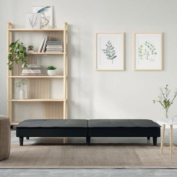 vidaXL Mörkgrå sängsoffa tyg 351914