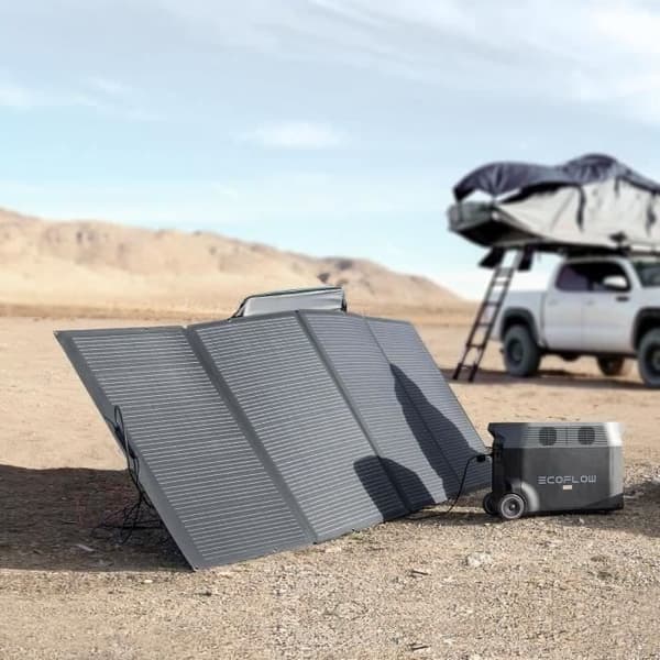 ECOFLOW 400W monokristallint silikon bärbar solpanel IP68