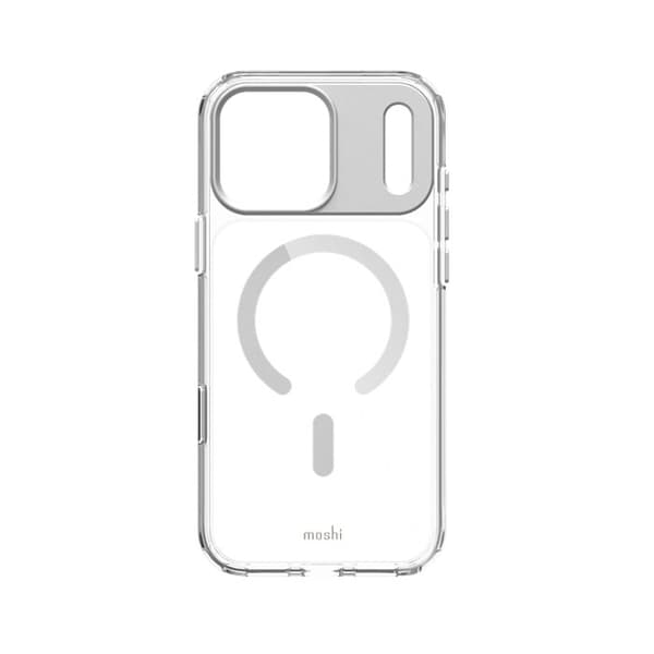 Coque Moshi iGlaze MagSafe för iPhone 17 Pro Max (Månsilver)