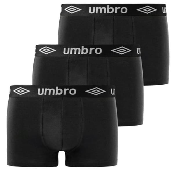 Umbro Boxer Herr Caleçon Herr - Svart (Pack om 3)