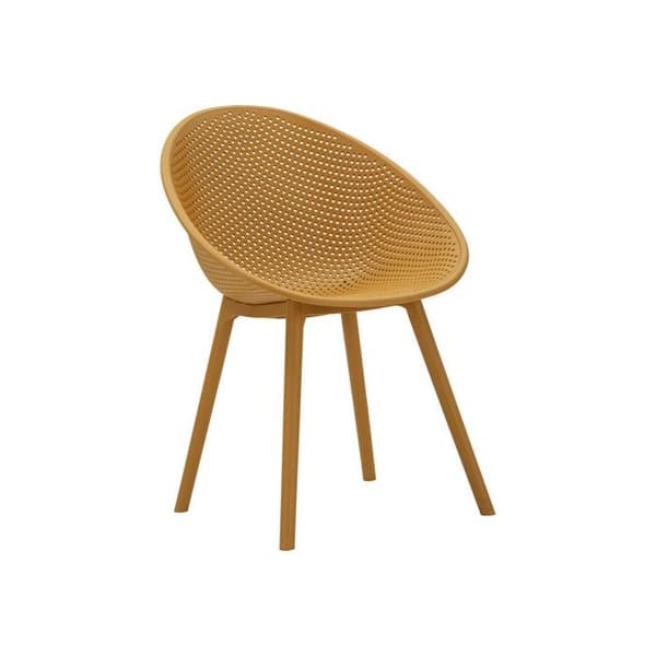 Set med 2 Trädgårdsstolar "Ibiza" 83cm Senap