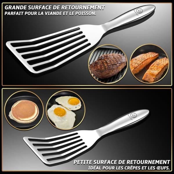 Set med spatlar i rostfritt stål Gourmet Easy