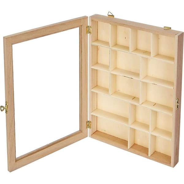 Vitrin - ARTEMIO - Trä - 23 x 28 cm - Brun