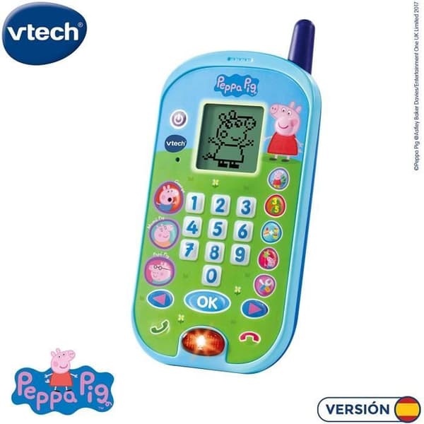 Peppa Pig Vtech Interactive Phone - Karaktärsröster - Rosa