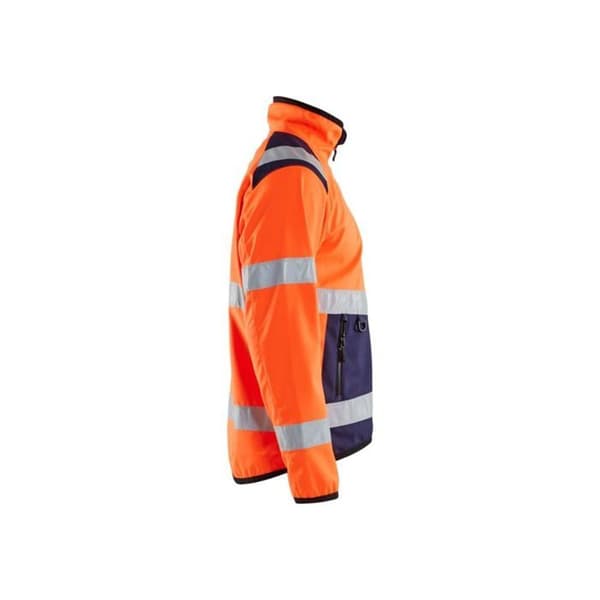 Blaklader högsynlighets softshelljacka dubbellager - Orange / Marin