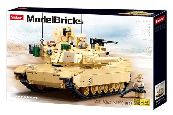 Sluban M38-B0892 - M1A2 SEP V2 Abrams Stridsvagn - 781 bitar