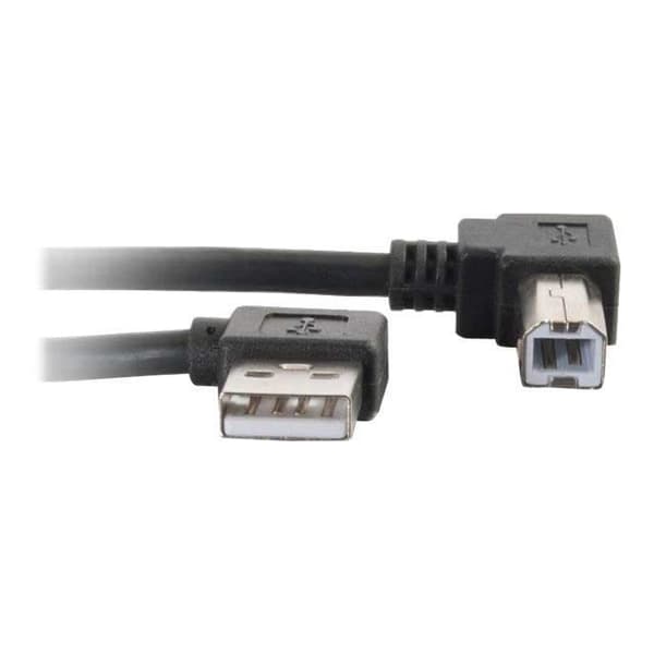 C2G USB-kabel - Rätt vinkel - USB 2.0 - 5m - Svart