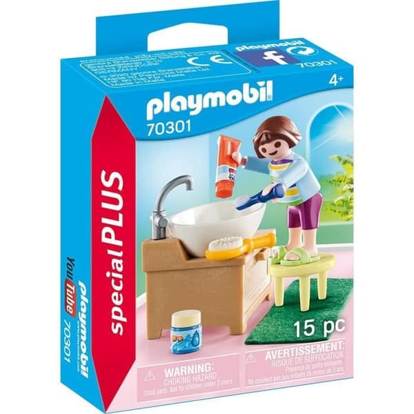PLAYMOBIL - 70301 - Barn med handfat