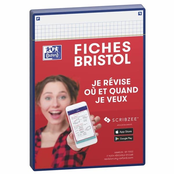 Bristolficha Oxford - 400133746 - Bristolfichan, Marinblå, A5
