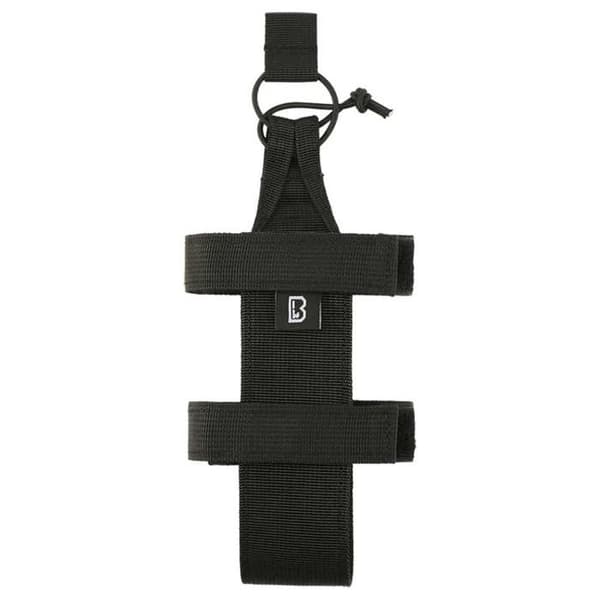 Flaskhållare Brandit Molle Flex Large svart - Polyester 600D, kompatibel med MOLLE, diameter 18–32 cm