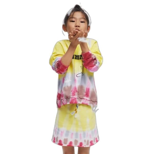 Mini kjol flicka Desigual Tie-Dye - flerfärgad