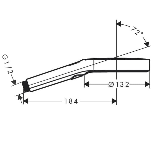 Doccetta Hansgrohe Rainfinity 130 3jet Svart matt 26864670