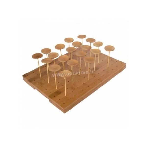 Plast - Bambu - Rektangulär - 25 cm x 30 cm - 120 Spikar - Återanvändbar