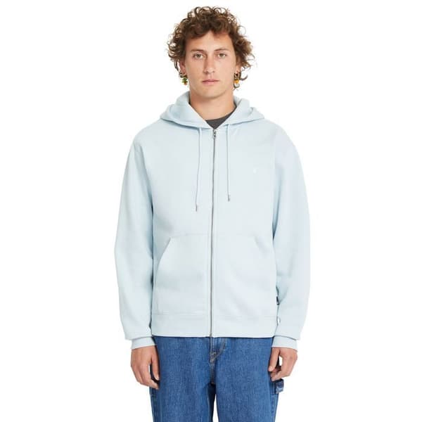 Sweat Volcom Single Stone Zip Carolina Blue Herr