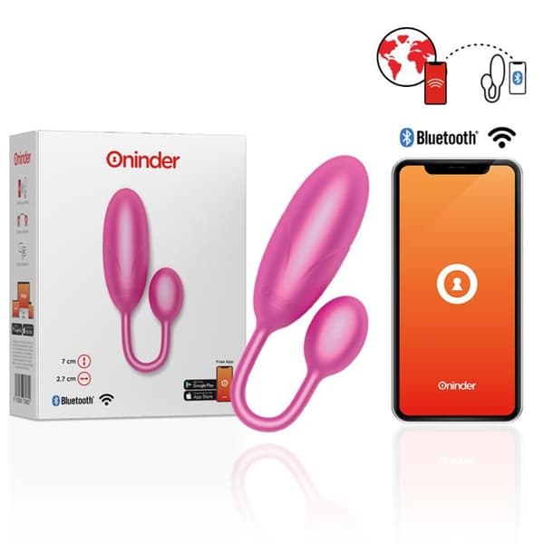ONINDER - VIBRANT EGG DENVER PINK 7 X 2,7 CM GRATIS APPLIKATION -