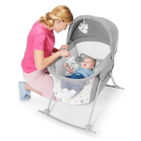 Spjälsäng för sam-sovande baby - KINDERKRAFT - LOVI - Beige