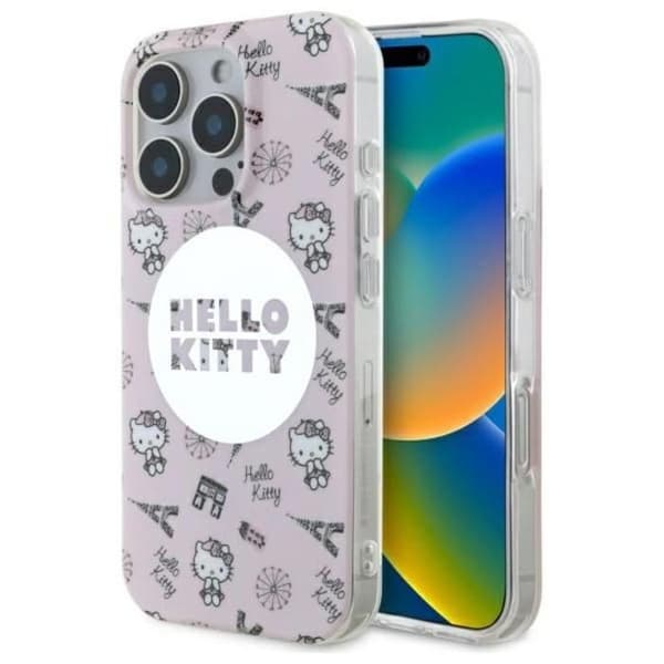 Mobilskal - HELLO KITTY - iPhone 16 Pro - MagSafe - IML - Parisisk mönster