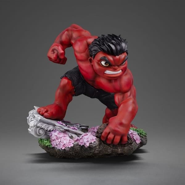 Iron Studios - Captain America 4 - Figur Mini Co. Röd Hulk 16 cm