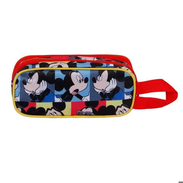 Trousse Dubbel 3D - Disney Mickey Mouse Joyful - Blå - En storlek