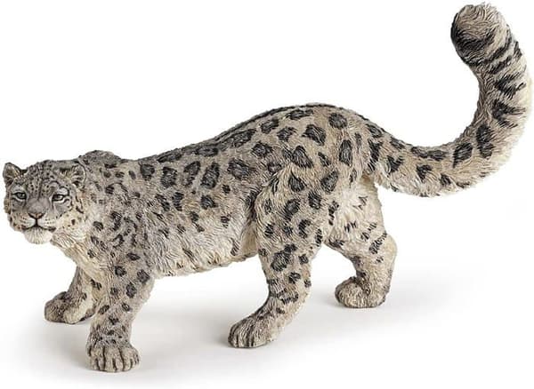 Snöleopardfigur - PAPO - LA VIE SAUVAGE - Barn - Inomhus - Grå