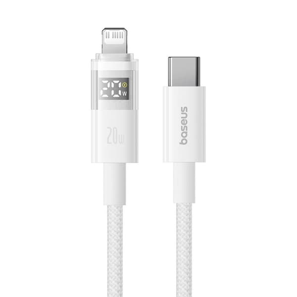 Kabel - BASEUS - Display 2 (P1038270323211-00) - Typ-C till Lightning - 20W - 1 m
