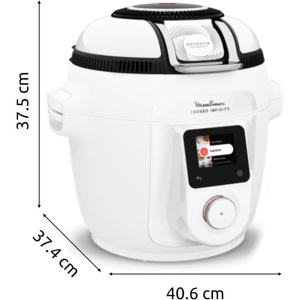 Moulinex Cookeo Infinity CE9821F0 - Tryckkokare och Air fryer, 19 program