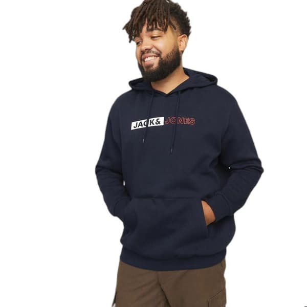 Sweatshirt med huva Jack & Jones Corp Logo Play Pls