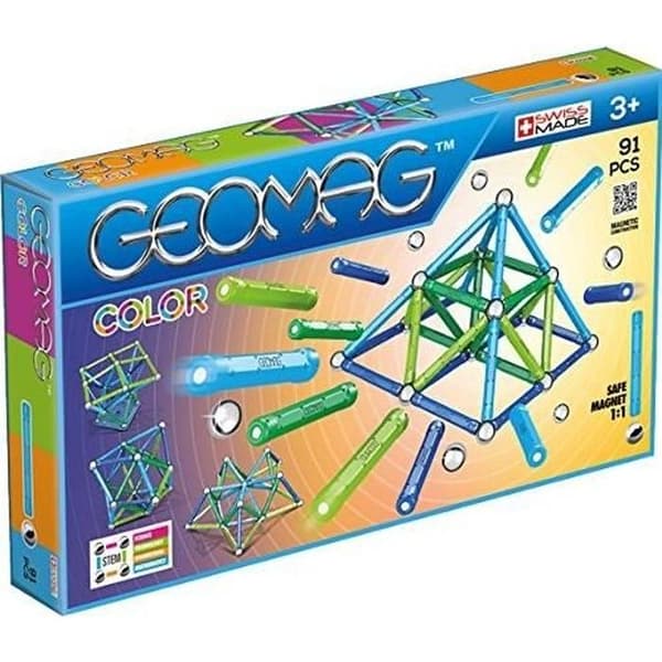 GEOMAG COLOR Magnetiskt Byggset 91 bitar