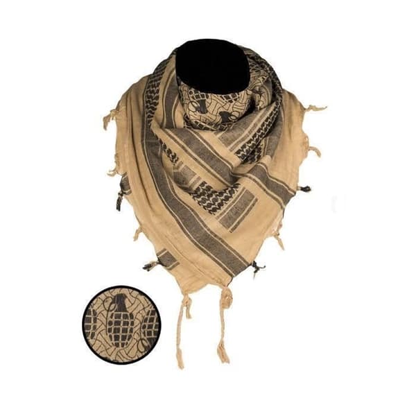 Shemagh Pineapple - Mil-Tec - enkelsträngad Coyote - Shemagh - Bomull - 110 cm x 110 cm