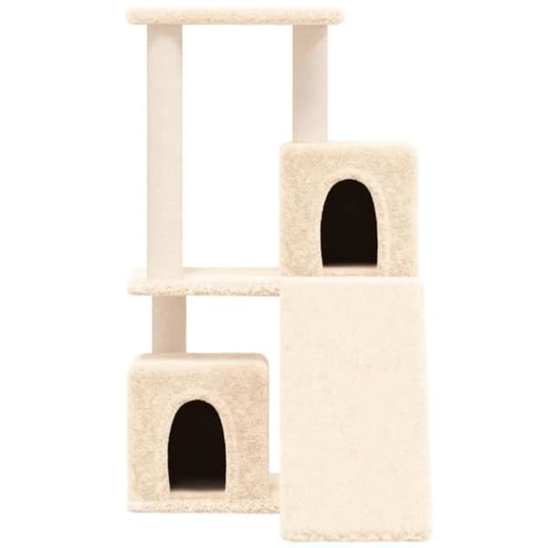 171663 vidaXL Sisal kattträd med skrapstolpar kräm 82 cm