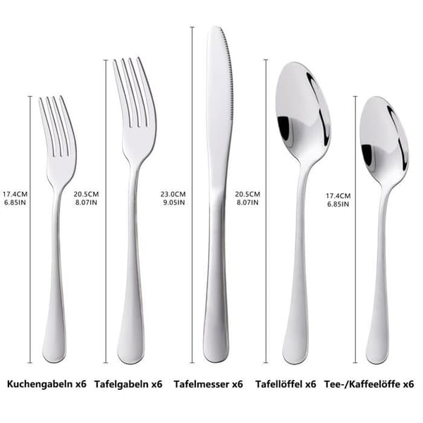 Menagere - komplett bestickset Kitchenboss - G780-6S