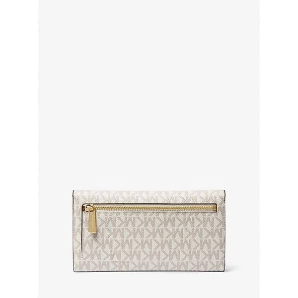 Handväska - Set med vikbara resväskor från Michael Kors för kvinnor, stor modell vanilj