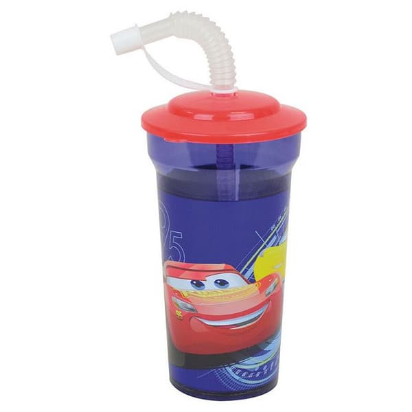 Disney Cars-3 Mugg med sugrör 4