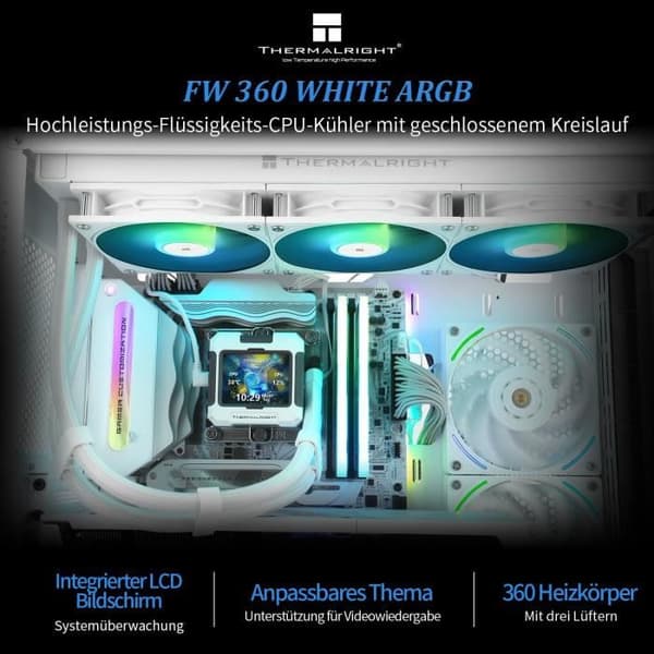 Thermalright FW360 Vit ARGB CPU Vattent kylning