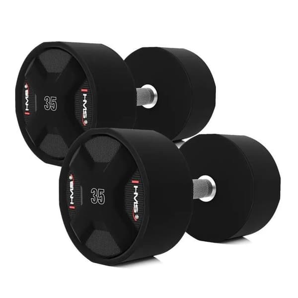 Set med hantlar - HMS - HPC - Polyuretan - 40-50 kg - 10 stycken