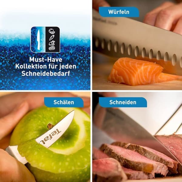 Kockkniv – Tefal – Ice Force – 15 cm – Med bladskydd