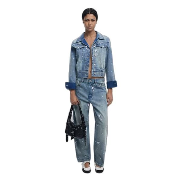 Jeansjacka dam Desigual Pony - blå