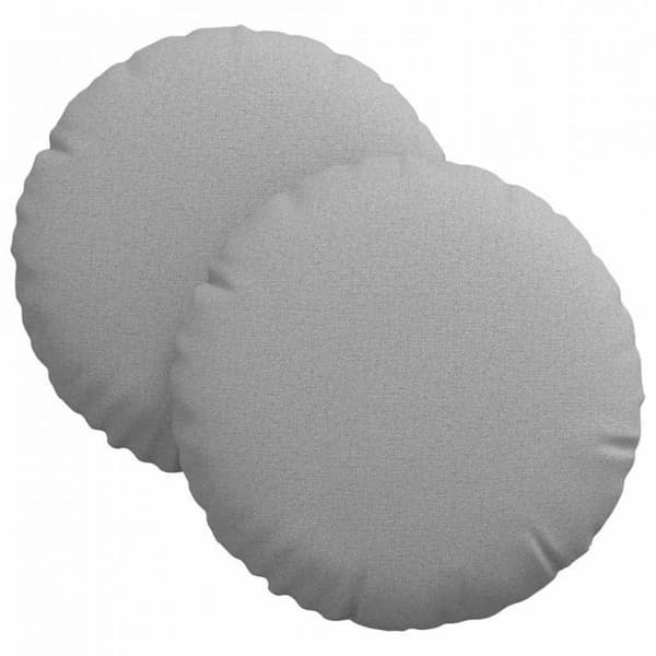 Coussin Vidaxl Sittkuddar 2 st Grå moln Ø30 x 13 cm tyg