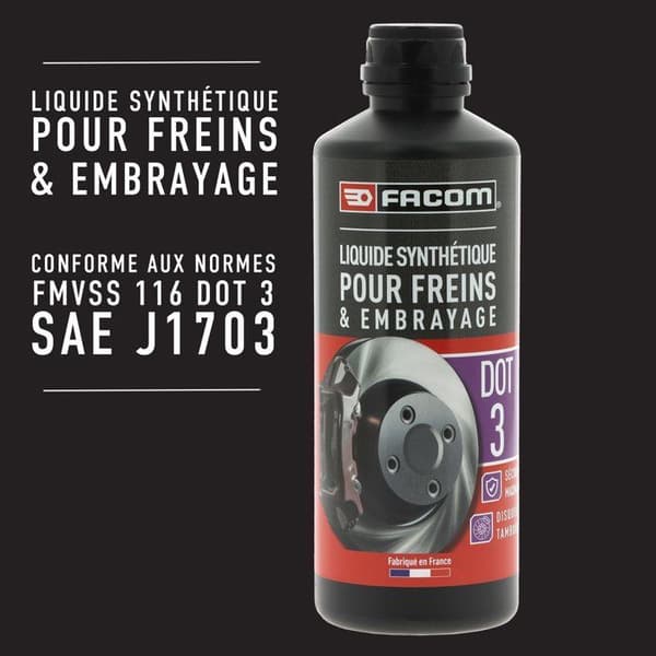 Bromsvätska DOT3 - FACOM - 500 ml