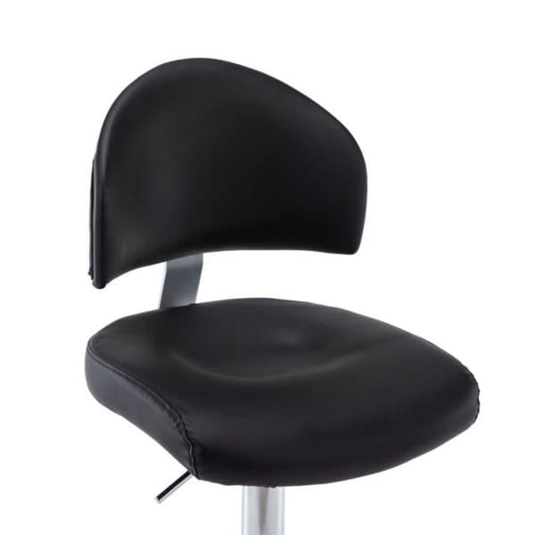 vidaXL Barpall Svart konstläder