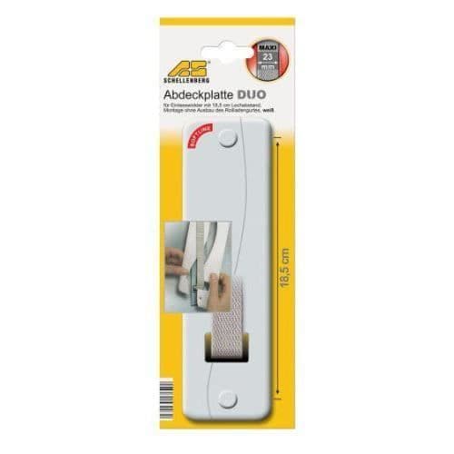 Schellenberg Softline Hölje med hål för rullmekanism Vit 18,5cm - 53903
