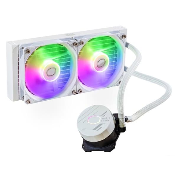 Vattenkylning - COOLER MASTER - MasterLiquid 240L Core White ARGB (MLW-D24M-A18PZ-RW)